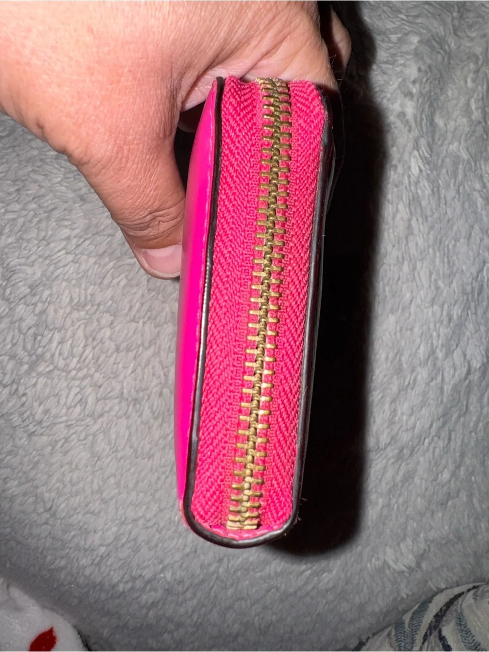 Kate Spade New York Wellesley Pink Pebbled Leather Zip Around Continental Wallet